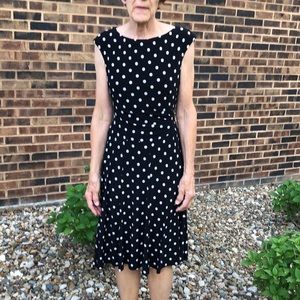 Ralph Lauren polka dot dress, size 6